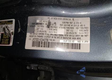 2014 Mazda Cx-9 Grand Touring from USA, damaged, VIN JM3TB3DVXE0443799